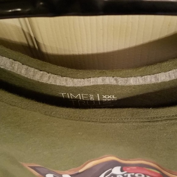 Time and Tru Top Graphic Teacher Chaos Coordinator T-Shirt Green - Picture 3 of 4